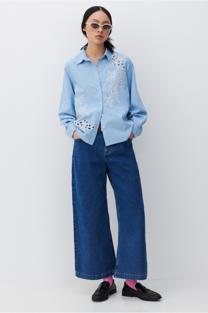 VICASPIANA L/S SHIRT 14104524 BLISSFUL BLUE